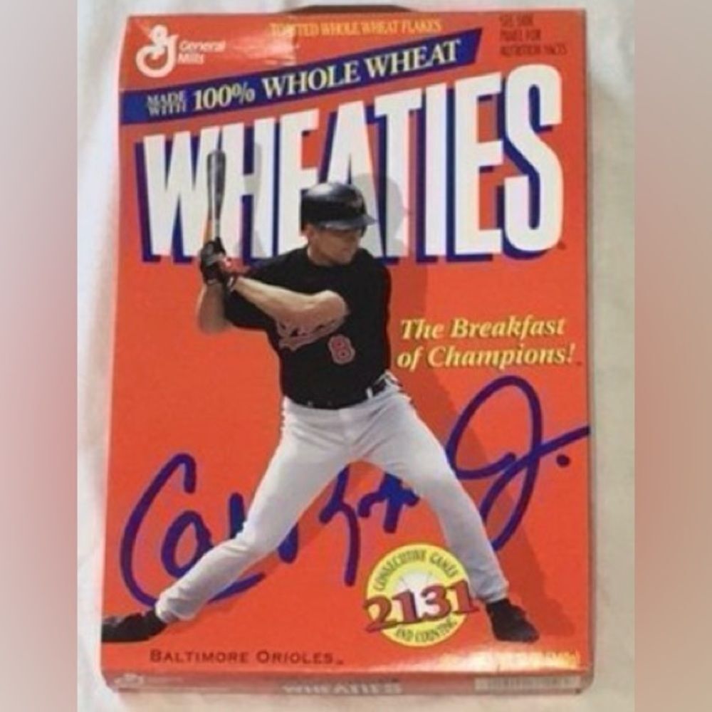 Wheaties Cereal Collector Box Baseball Iron Man Cal Ripken Jr Baltimore Orioles